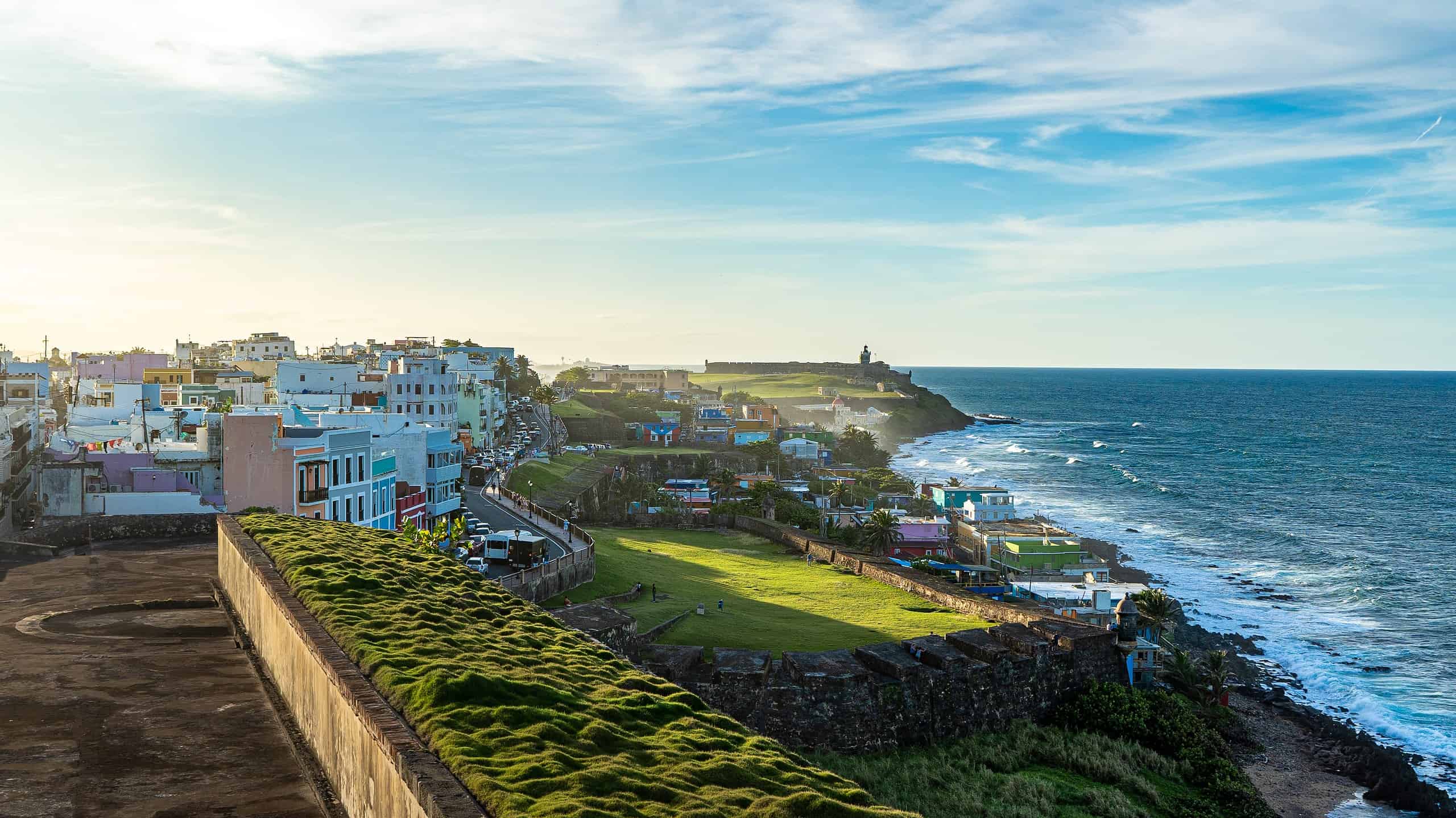 A coastline view of San Juan, Puerto Rico