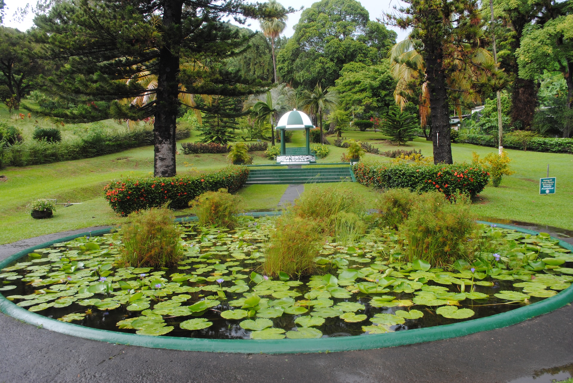 Beautiful Park View of Kingstown, Saint Vincent and the Grenadines