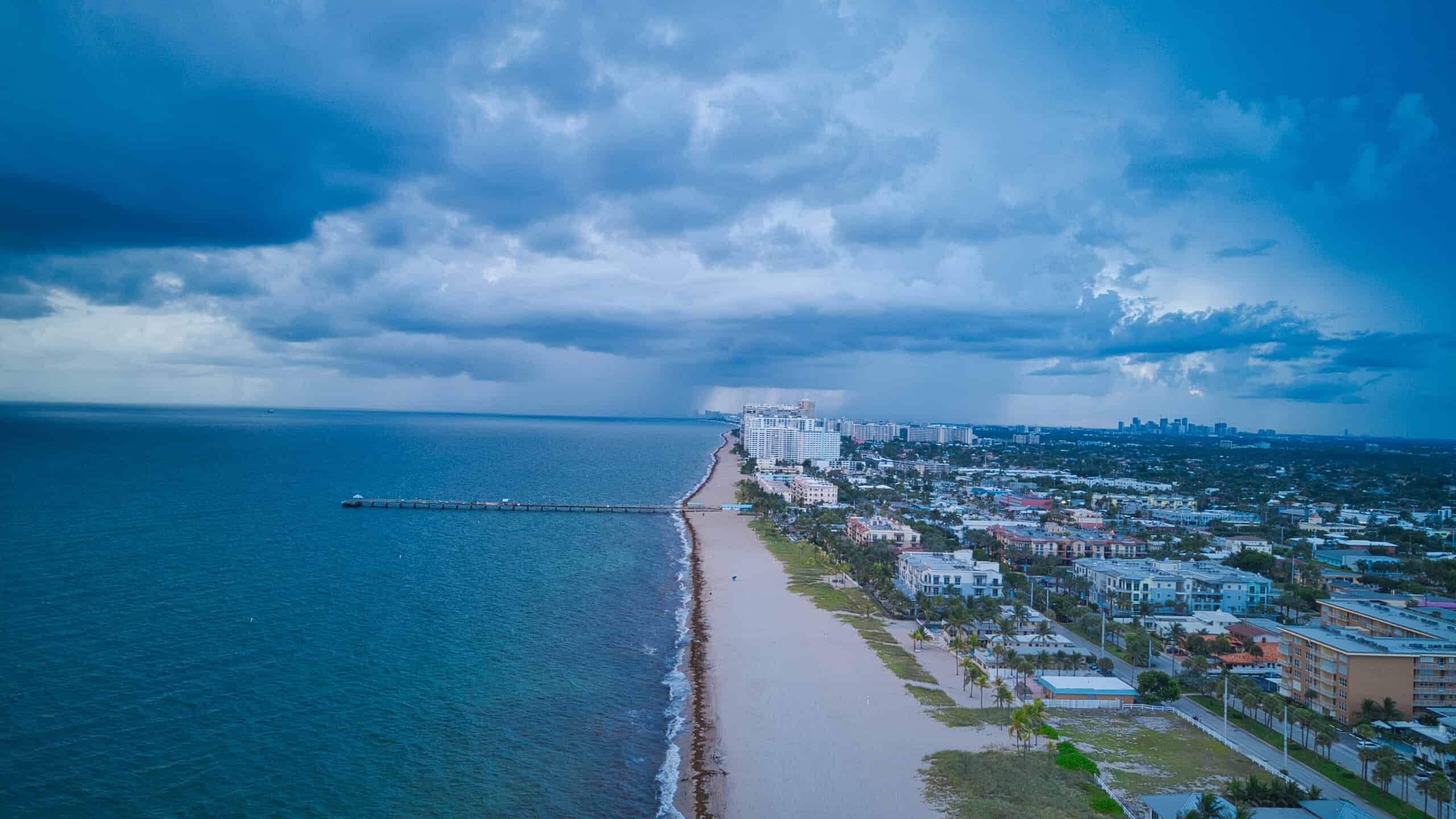 A beach in Fort Lauderdale, Florida