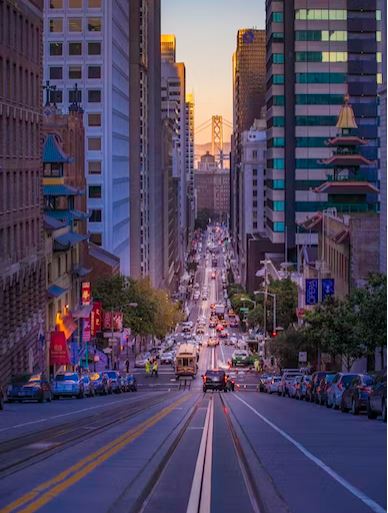 The City View Of san francisco in California