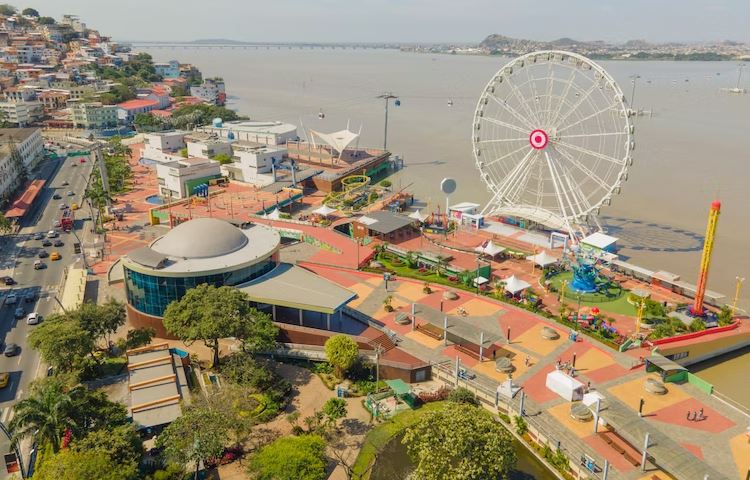 Beautiful city view of Guayaquil, Ecuador.