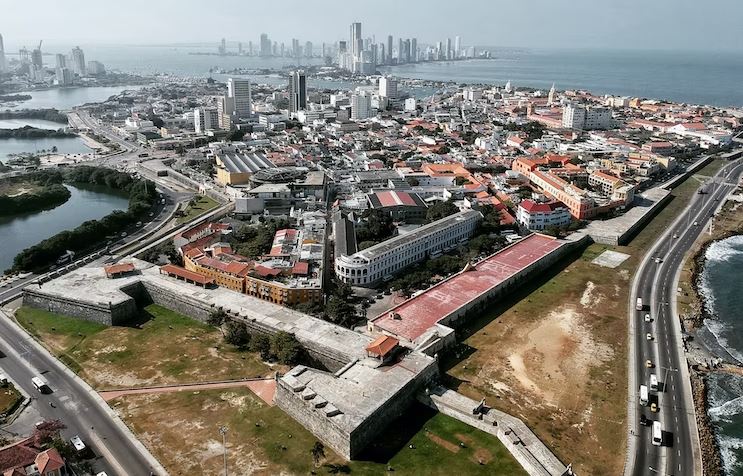 Beautiful city view of Cartagena, Colombia.