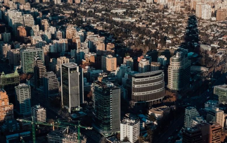 The City View Of Santiago, Chile.