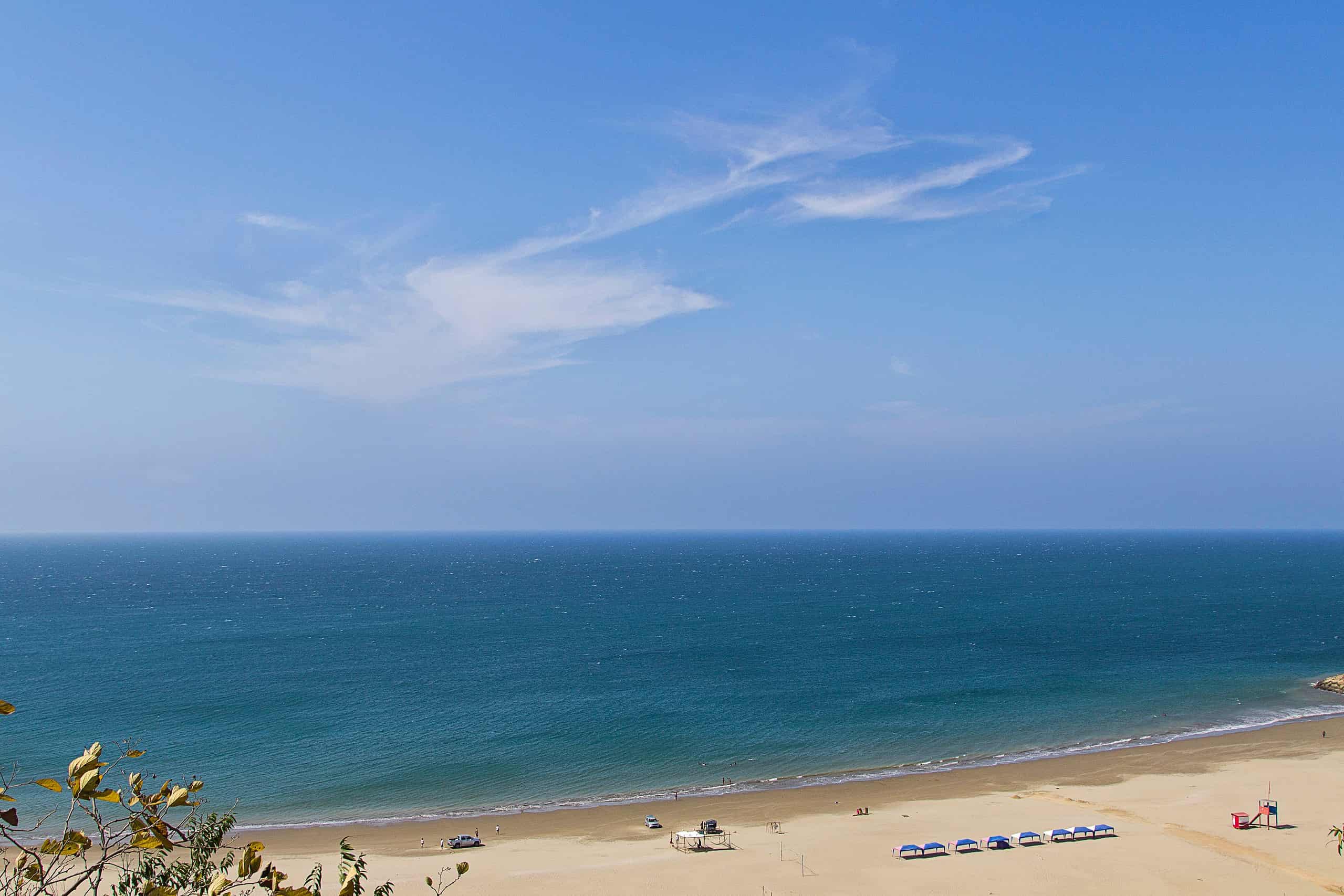 A beautiful beach day in Manta, Ecuador.