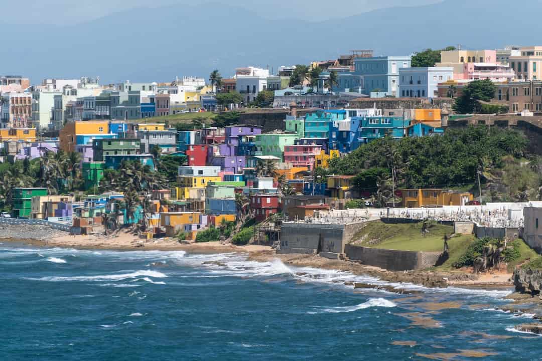 Beautiful City view of San Juan, Puerto Rico