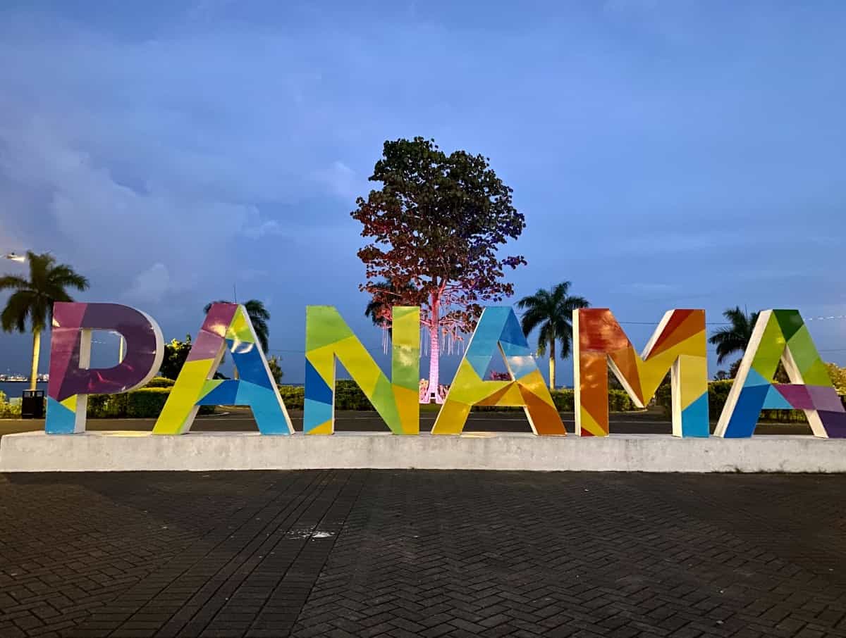 City Sign View of Panama City, Panama