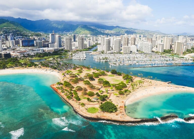 Beautiful View of Honolulu, Hawaii