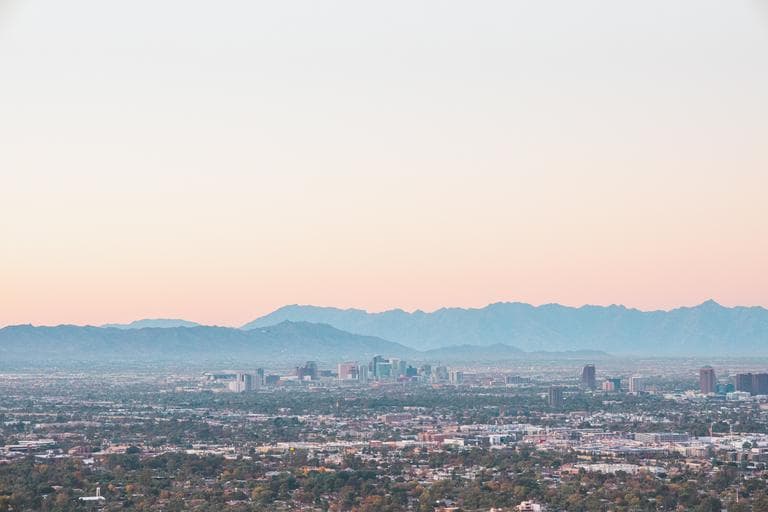 Beautiful City View of Phoenix, Arizona