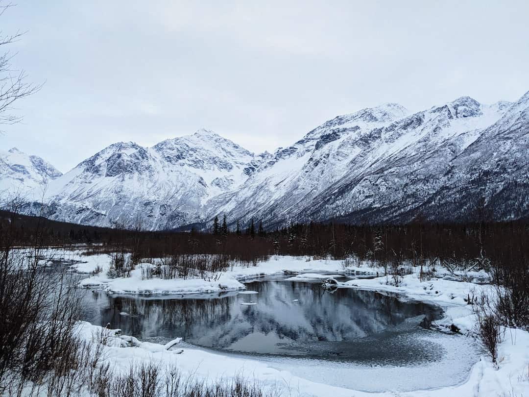 Anchorage, Alaska’s largest city, is in the south-central part of the state on the Cook Inlet. It's known for its cultural sites, including the Alaska Native Heritage Center, which displays traditional crafts, stages dances, and presents replicas of dwellings from the area’s indigenous groups.