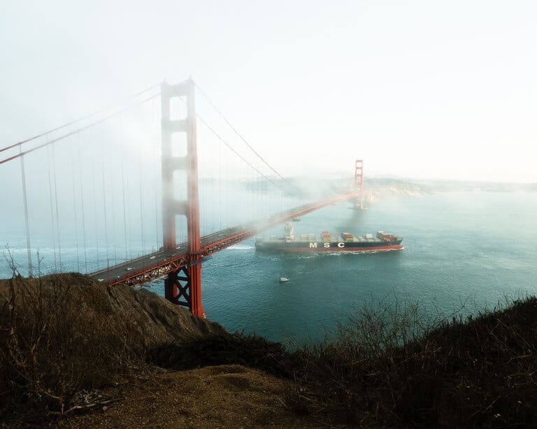 View of The Golden Gate Bridge San Francisco, California