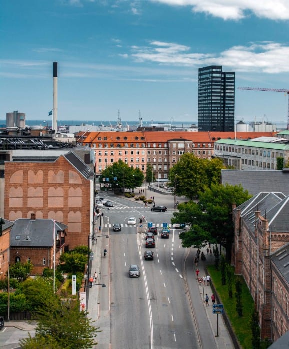 Beautiful View of Aarhus, Denmark.