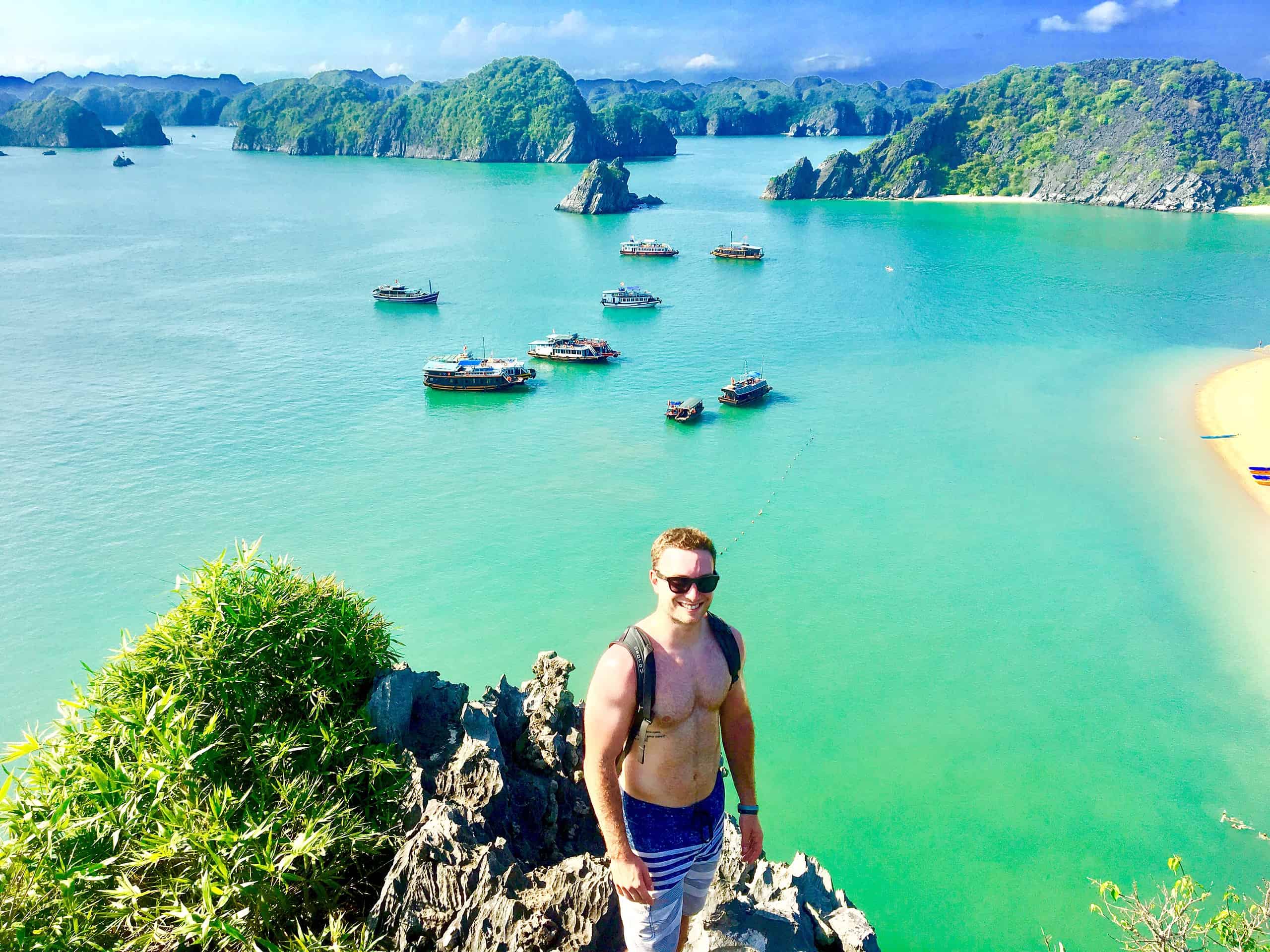 Cheap Flights From founder, Luke, in Ha Long Bay, Vietnam