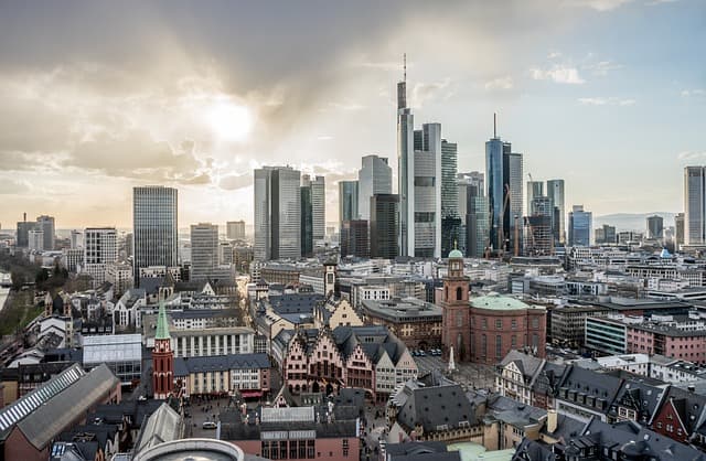 Frankfurt, a central German city on the river Main, is a major financial hub that's home to the European Central Bank.