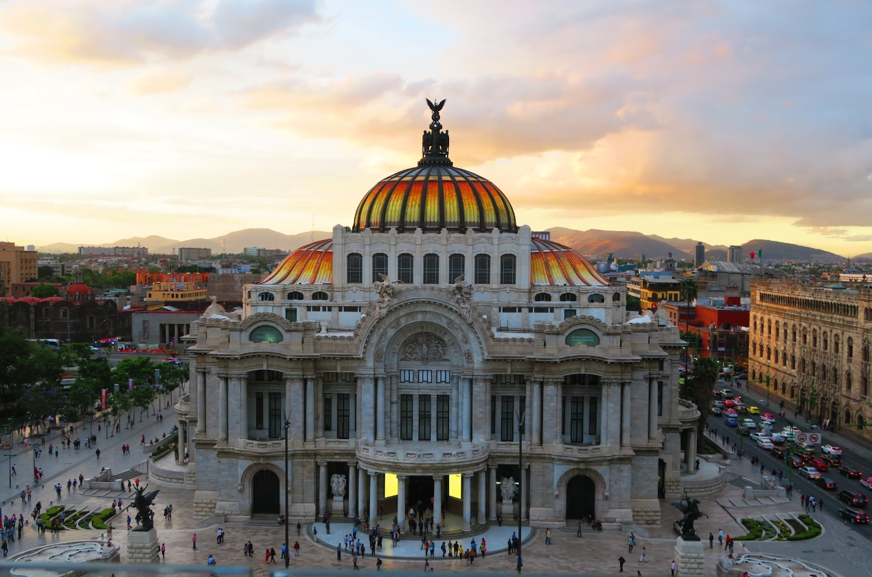 Beautiful Palace View of Mexico City, Mexico