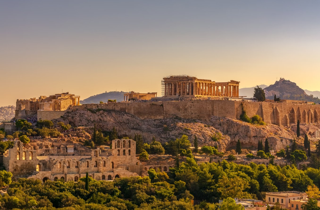 Beautiful Ancient view of Athens, Greece