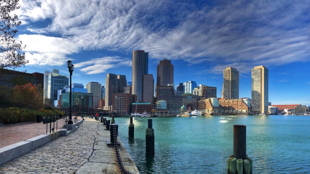 Beautiful City View of Boston, USA