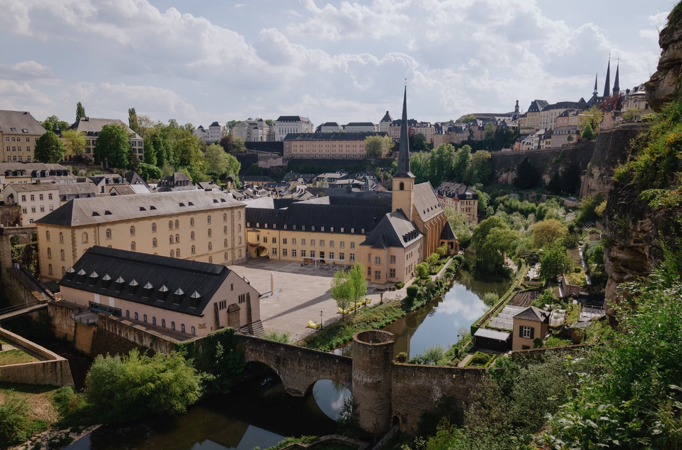 Beautiful City View of Luxembourg City, Luxembourg