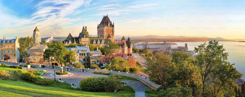 Beautiful City View of Quebec City, Canada