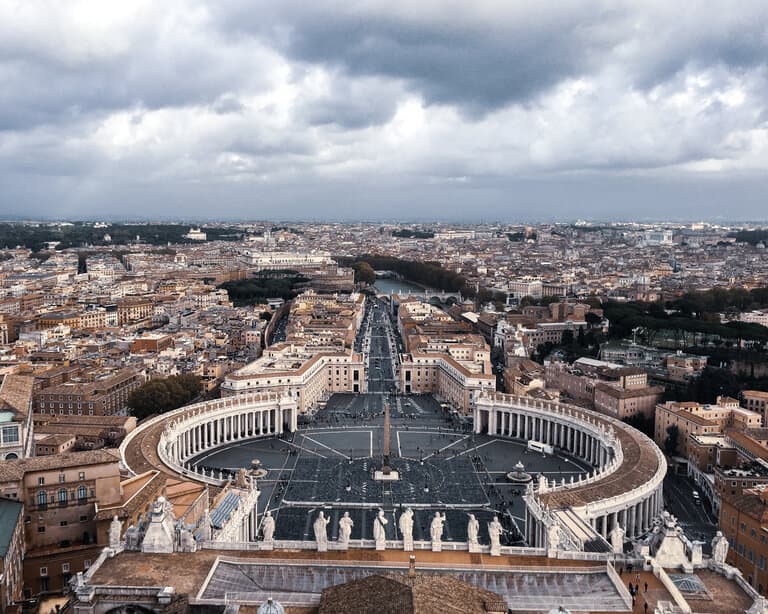 Beautiful View of Rome, Italy