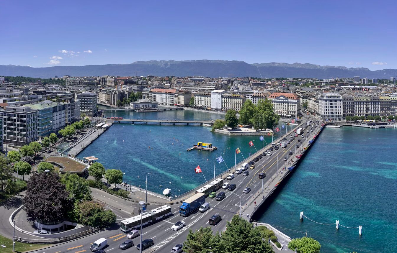 Beautiful City View of Geneva, Switzerland