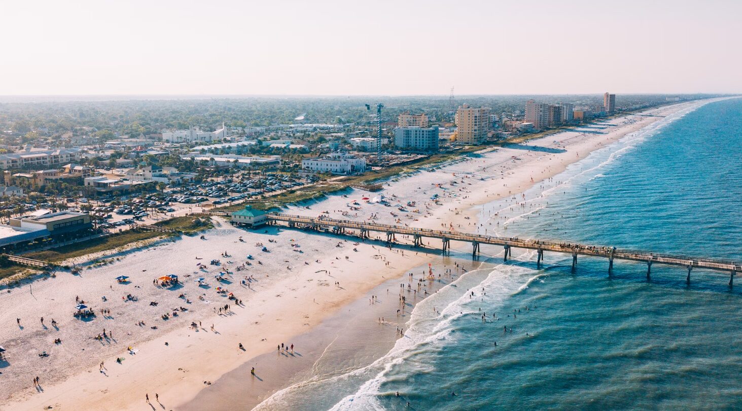 Skyline of Jacksonville Beach Jacksonville FL, USA