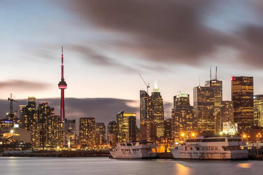 Beautiful City View of Toronto, Canada