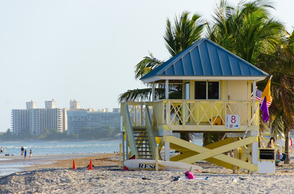 Beautiful Beach View of Miami, Florida