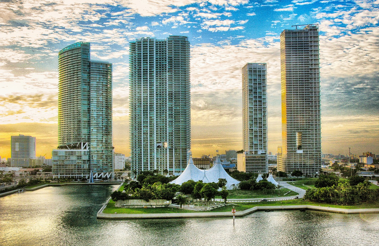 Beautiful City view of Miami, Florida