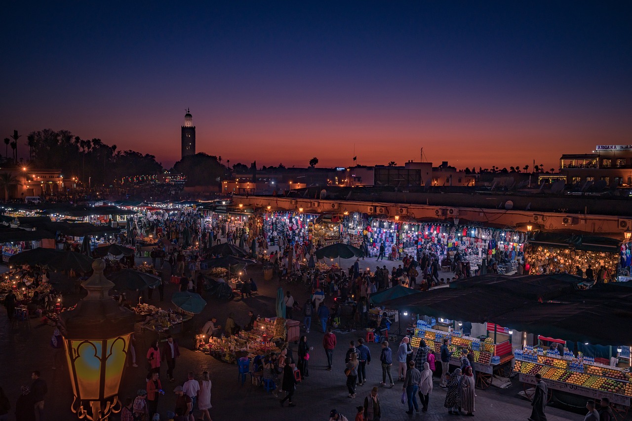 Beautiful City View of Marrakesh, Morocco