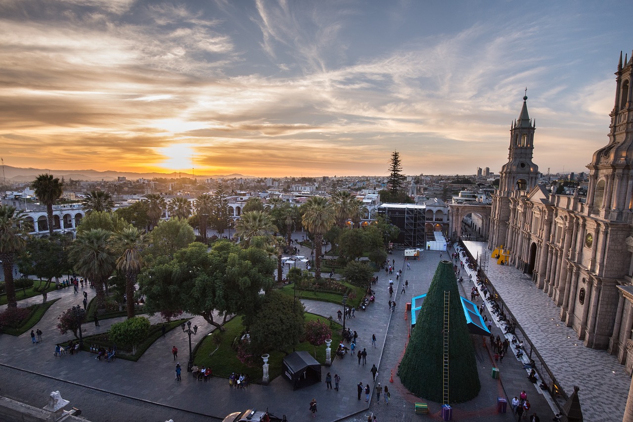 Beautiful City View of Arequipa, Peru