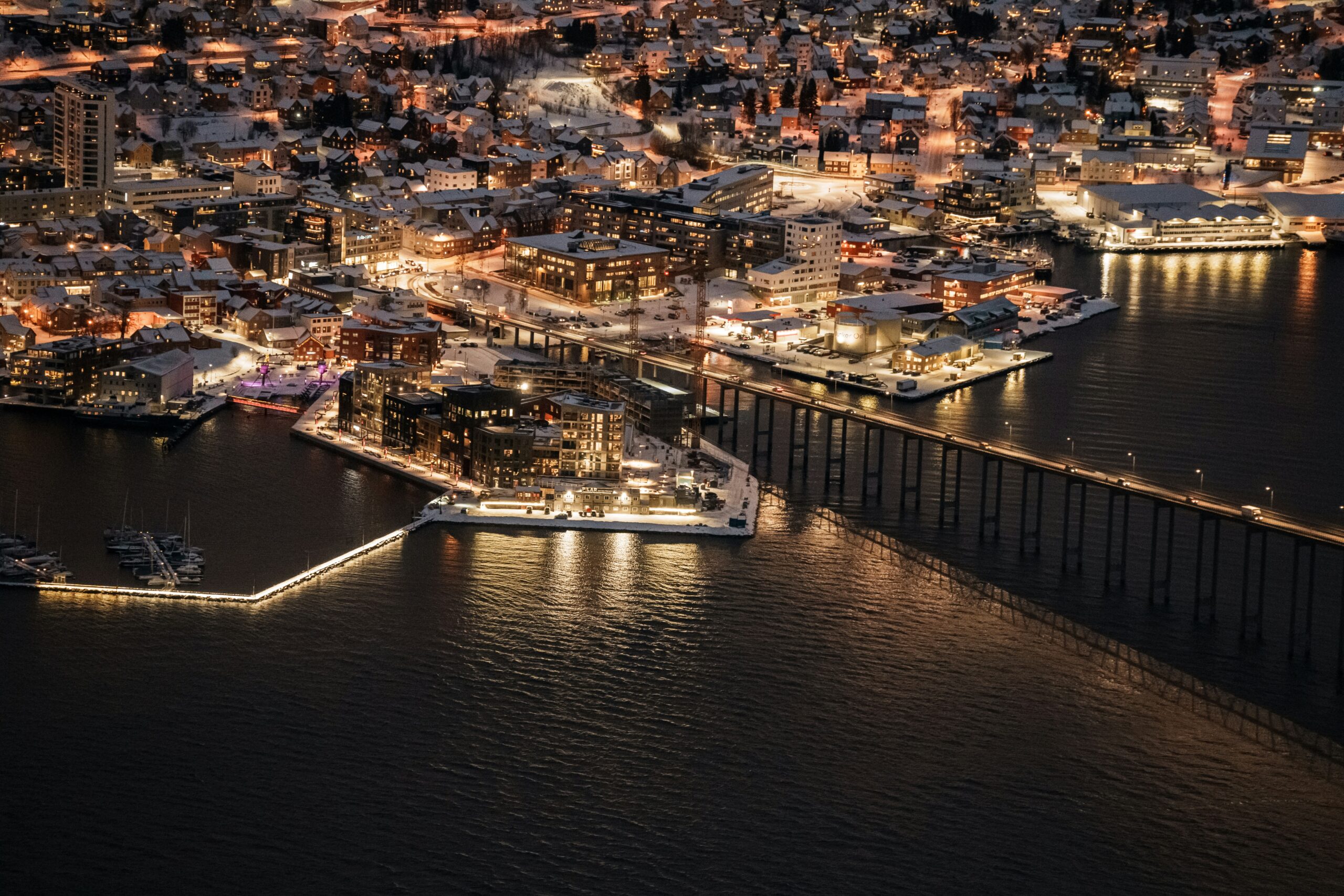 Beautiful City View of Tromso, Norway